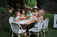 My Little Manor kids garden party with Provincial style Bistro Chairs and Outdoor Timber Table