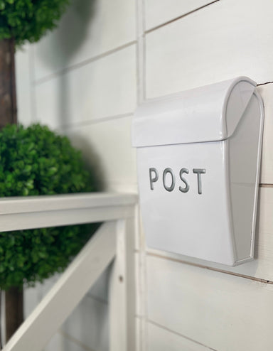 Kids cubby house letter post box in white